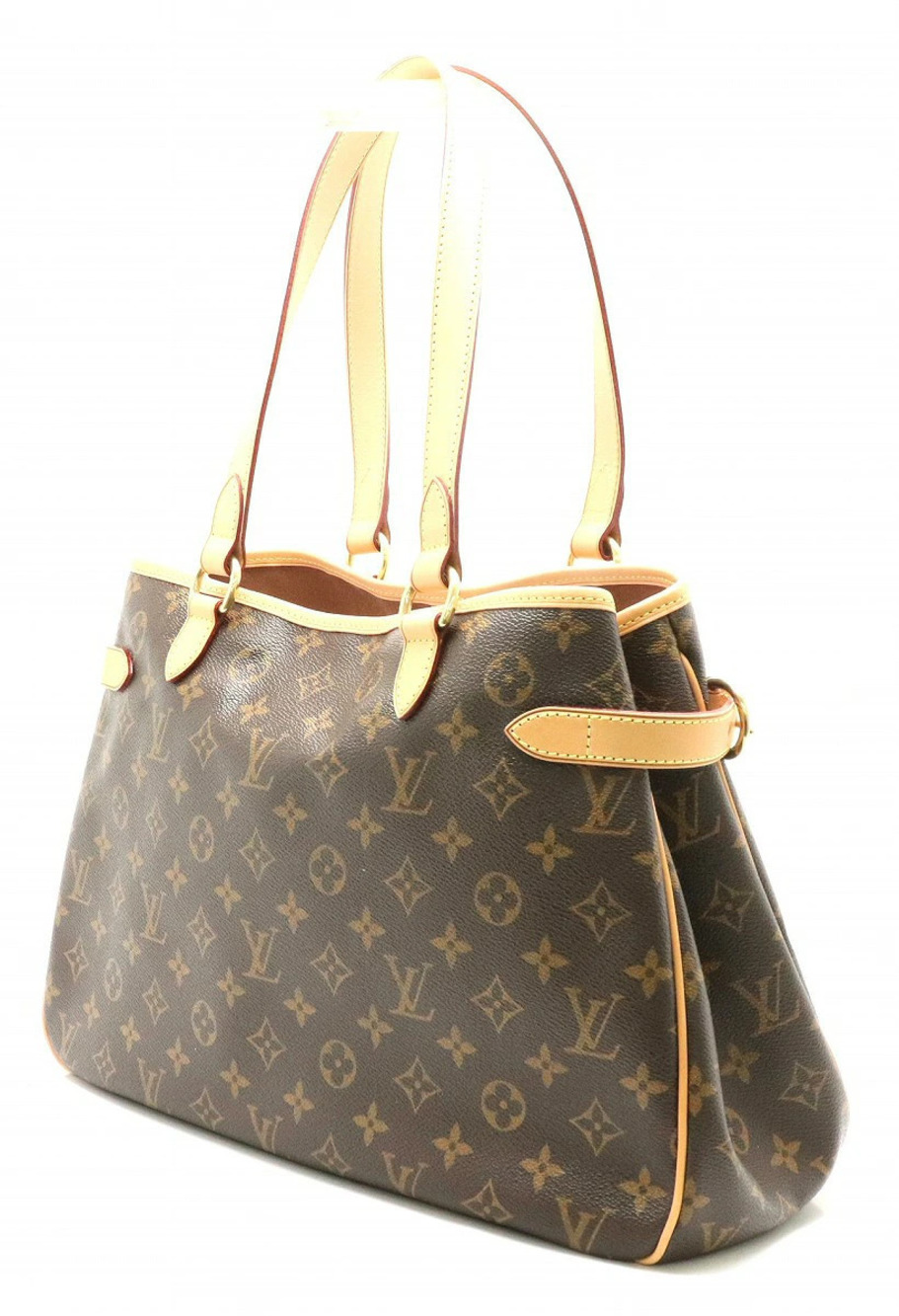 Louis Vuitton Shoulder Horizontal Bag Batignolles Monogram Tote Brown